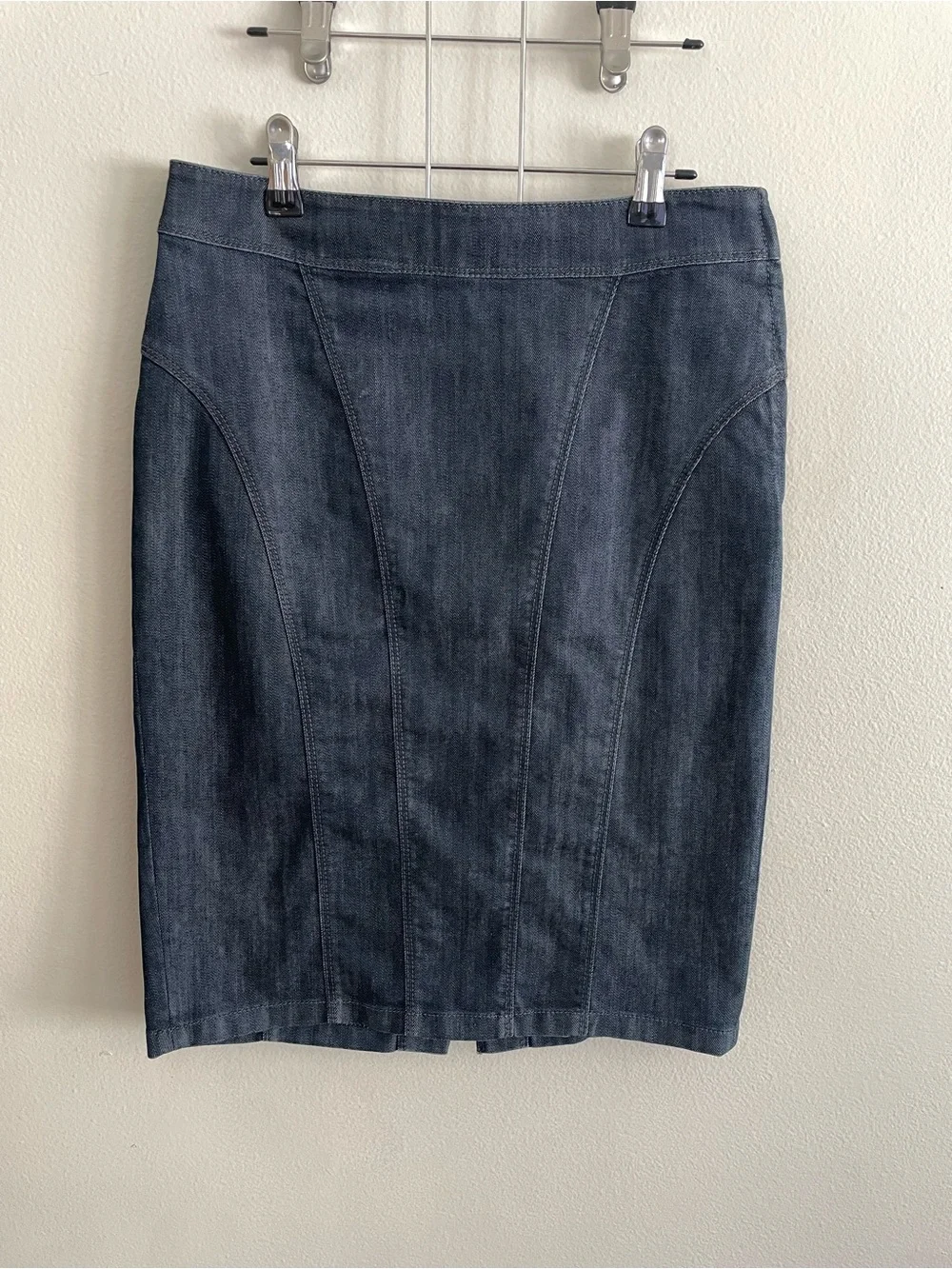 Ann Taylor Dark Blue Denim Pencil Skirt